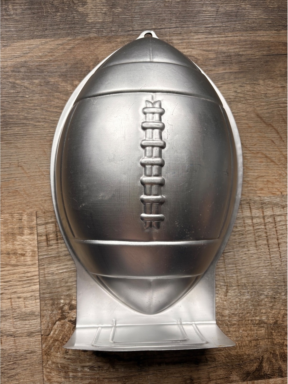 Wilton 1990 Vintage Aluminum Football Cake Pan Mold 2105-6504